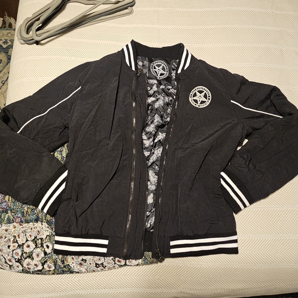 BlackCraft Create Your Own Future Double Zipper Bomber Jacket - Picture 2 of 12